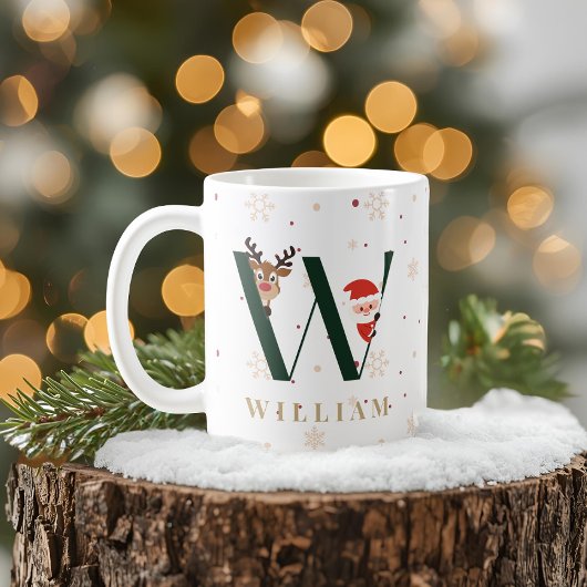Persoonlijke Kerstmis Monogram W Mok