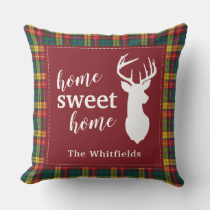 Persoonlijke Kerstmis Tartan Clan Buchanan Plaid Kussen