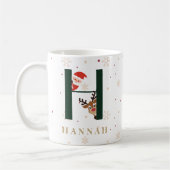 Persoonlijke Kerstmonogram H Mok (Links)