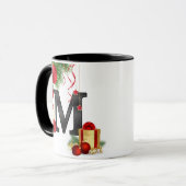 Persoonlijke Kerstmonogrammok Mok (Voorkant links)