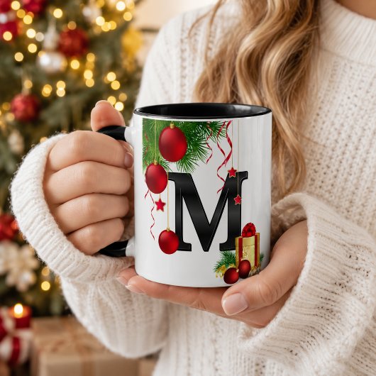 Persoonlijke Kerstmonogrammok Mok