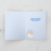 Persoonlijke kerstpas kaart (Binnen)