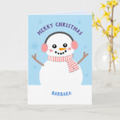 Persoonlijke kerstpas kaart (Gele Bloem)