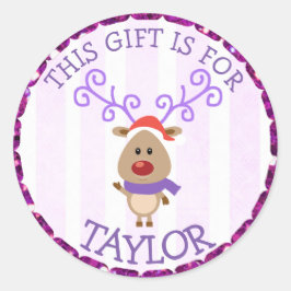 Persoonlijke kerstrenrenrenrendiertjes voor Labels