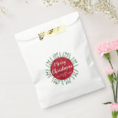 Persoonlijke kerstrode Waterverf Floral Bedankzakje (Gezegeld)