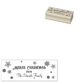 Persoonlijke kerstsnowflake 	rubberstempel (Gestempeld)