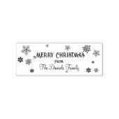 Persoonlijke kerstsnowflake 	rubberstempel (Afrduk)