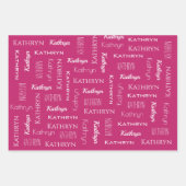 Persoonlijke kerstUnicorns Inpakpapier Vel (Voorkant 3)