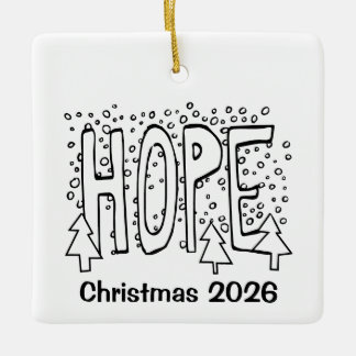 Persoonlijke Kerstvakantie Keramisch Ornament