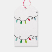 Persoonlijke kerstverlichting cadeaulabel (Achterkant)