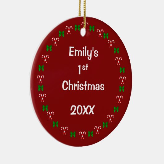 Persoonlijke kerstversiering in Dated Keepomwille Keramisch Ornament (Rechts)