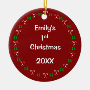 Persoonlijke kerstversiering in Dated Keepomwille Keramisch Ornament