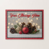 Persoonlijke kerstversiering legpuzzel (Horizontaal)