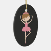 Persoonlijke kerstversiering van Ballerina Keramisch Ornament (Rechts)