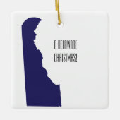 Persoonlijke kerstversiering van Delaware Keramisch Ornament (Voorkant)