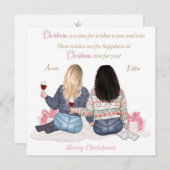 Persoonlijke kerstwensen Kerstkaart Prettig Kerstf Kaart (Voorkant / Achterkant)