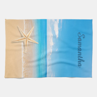 Persoonlijke Keukenhanddoek aan Zee