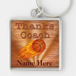 Persoonlijke Keychains Basketball COACH Cadeauidee Sleutelhanger