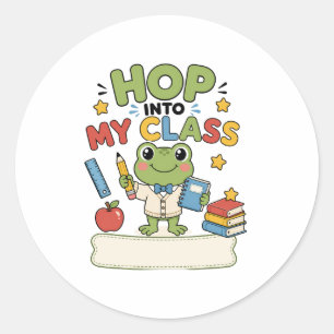 Persoonlijke Kikker Leraar Klas Sticker