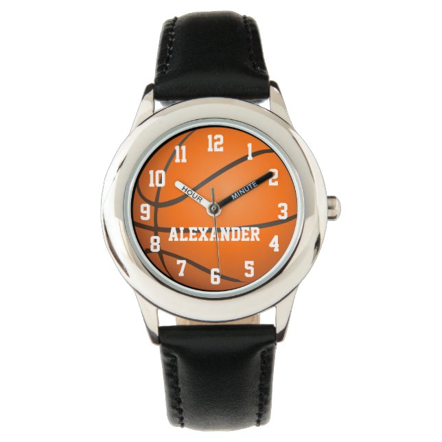 Persoonlijke Kinder Basketball Watch Horloge (Voorkant)