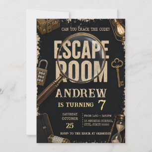 Persoonlijke kinder Escape Room Mysterie verjaarda Kaart