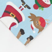 Persoonlijke Kinder naam Kerstmis Fleece Deken (Hoek)