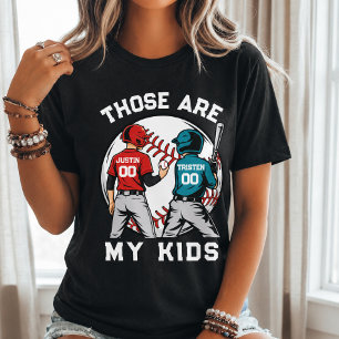 Persoonlijke Kinderen Jongen Sport Baseball Moeder Tri-Blend Shirt