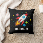 Persoonlijke Kinderen Ruimteraket Kussen (Deken)