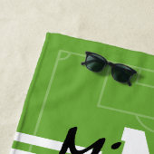 Persoonlijke Kinderen Voetbal Monogram Strandlaken (In situ)