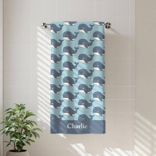 Persoonlijke Kinderen Walvis Badhanddoek