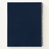Persoonlijke kindernaam blauw notitieboek (Achterkant)