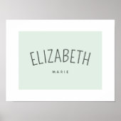 Persoonlijke kindernaam speelgoedruimte decor zach poster (Voorkant)