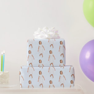 Persoonlijke kinderverjaardagsfoto op maat cadeauv cadeaupapier
