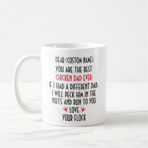 Persoonlijke Kip Papa Mok, Kip Geschenken Voor Man Koffiemok