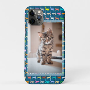 Persoonlijke Kitty Kat Foto Kat Afdruk iPhone 11 Pro Hoesje