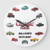 Persoonlijke Klassieke Auto Grote Klok (Voorkant)