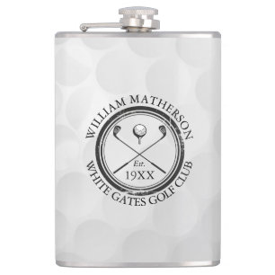 Persoonlijke Klassieke Golfclubnaam Heupfles