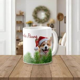 Persoonlijke Klassieke Mok – Santa Paws Corgi Desi