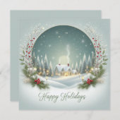 Persoonlijke klassieker  feestdagenkaart (Voorkant / Achterkant)