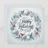 Persoonlijke Klassieker Feestdagenkaart (Voorkant / Achterkant)