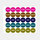 Persoonlijke kleding met eigen naam labels (Vel)