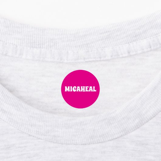 Persoonlijke kleding met eigen naam labels (Aangebracht)
