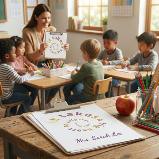 Persoonlijke Klembord voor Lerarendag - Spir Mini Klembord