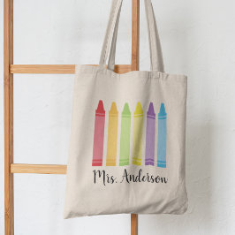 Persoonlijke kleurpotlood lerarentas Scholen Gesch Tote Bag