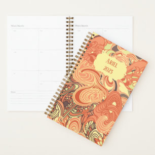 Persoonlijke kleurrijke Elegant Paisley Planner