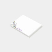 Persoonlijke kleurrijke libellen post-it® notes (Schuin)