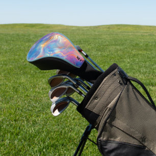 Persoonlijke Kleurrijke Opal Wervelende Marmer Tex Golfheadcover