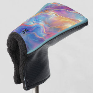 Persoonlijke Kleurrijke Opal Wervelende Marmer Tex Golfheadcover