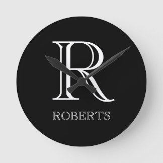 Persoonlijke klok met Initiaal- en familienaam