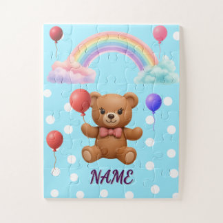 Persoonlijke knuffel beren ballon legpuzzel